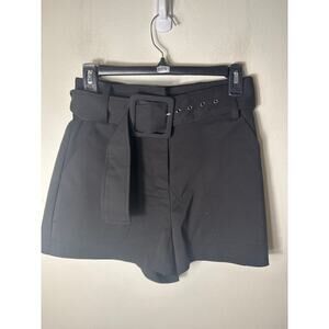 Ramy Brook Black Belted Short Shorts Sz 4